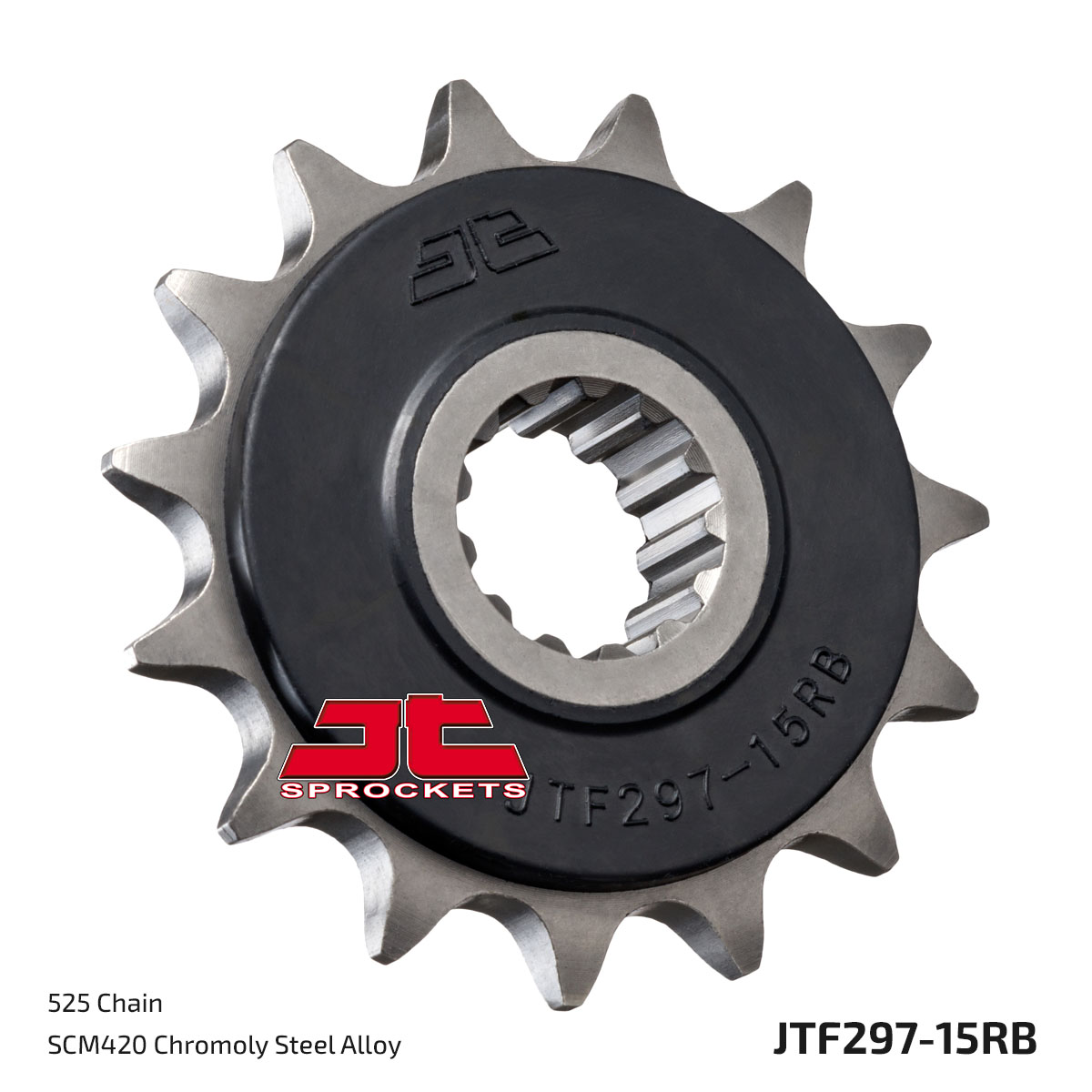 JT Front Sprocket (Rubber Cushioned) - JTF297, part number JTF297.15RB