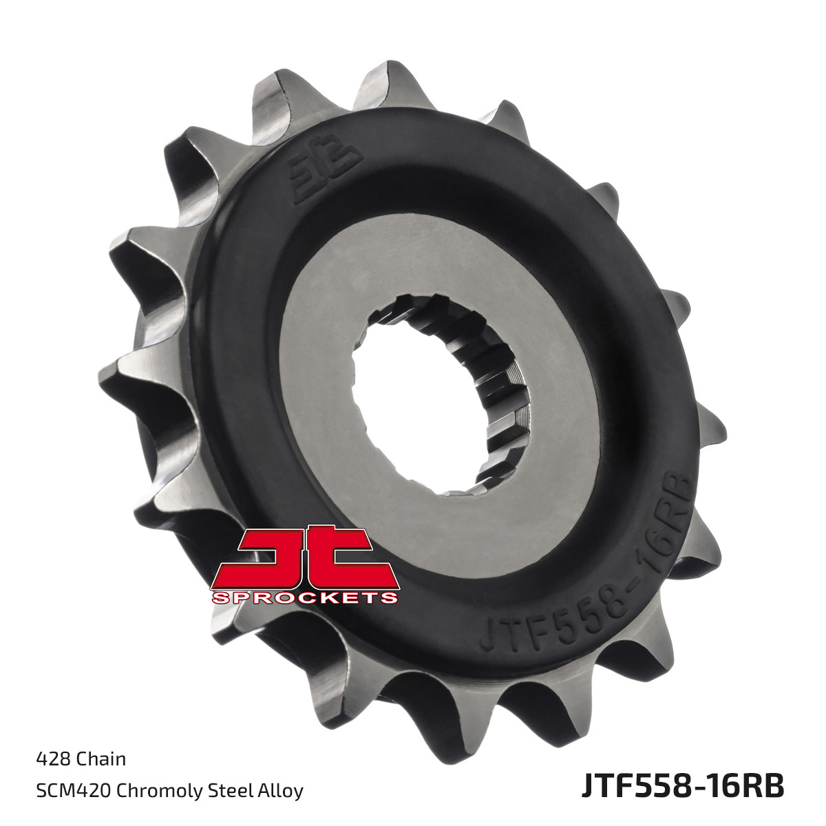 JT Front Sprocket (Rubber Cushioned) - JTF558, part number JTF558.16RB