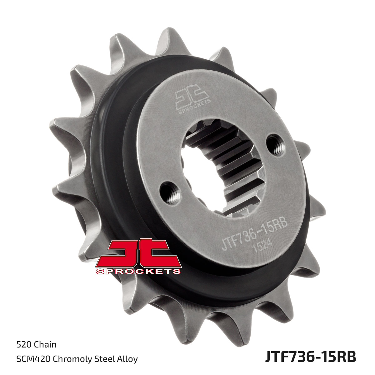 JT Front Sprocket (Rubber Cushioned) - JTF736, part number JTF736.15RB