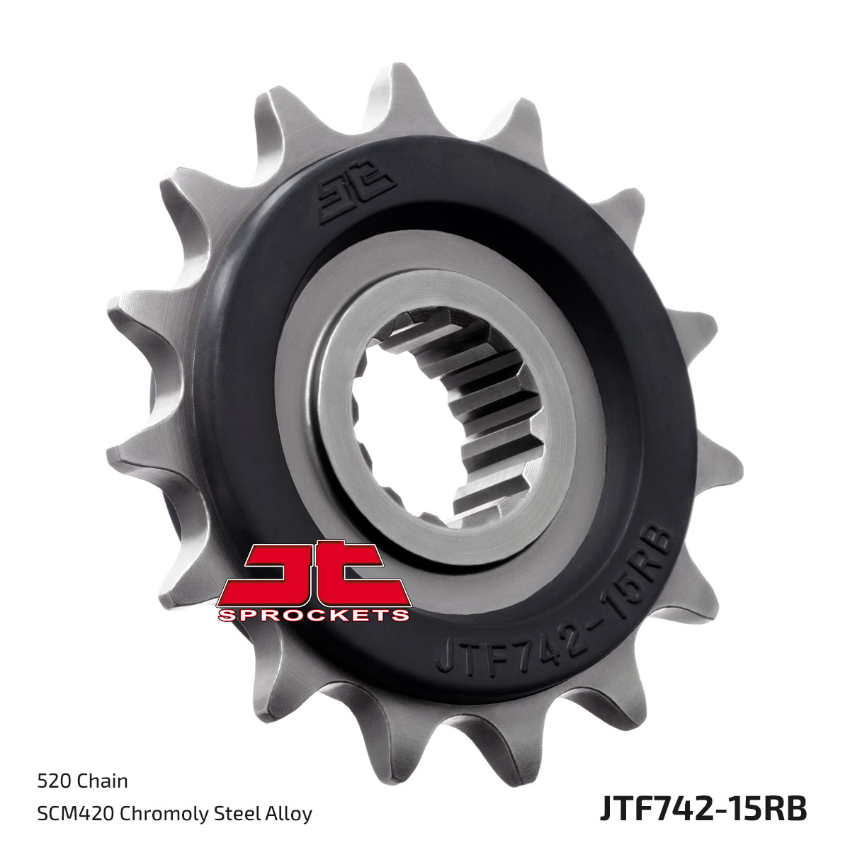 JT Front Sprocket (Rubber Cushioned) - JTF742, part number JTF742.15RB