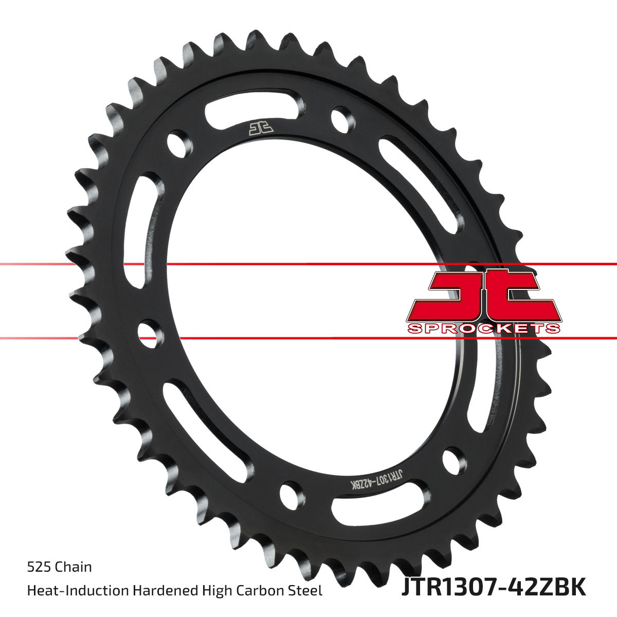 JT Rear Sprocket (Black Zinc Finish) - JTR1307, view 2
