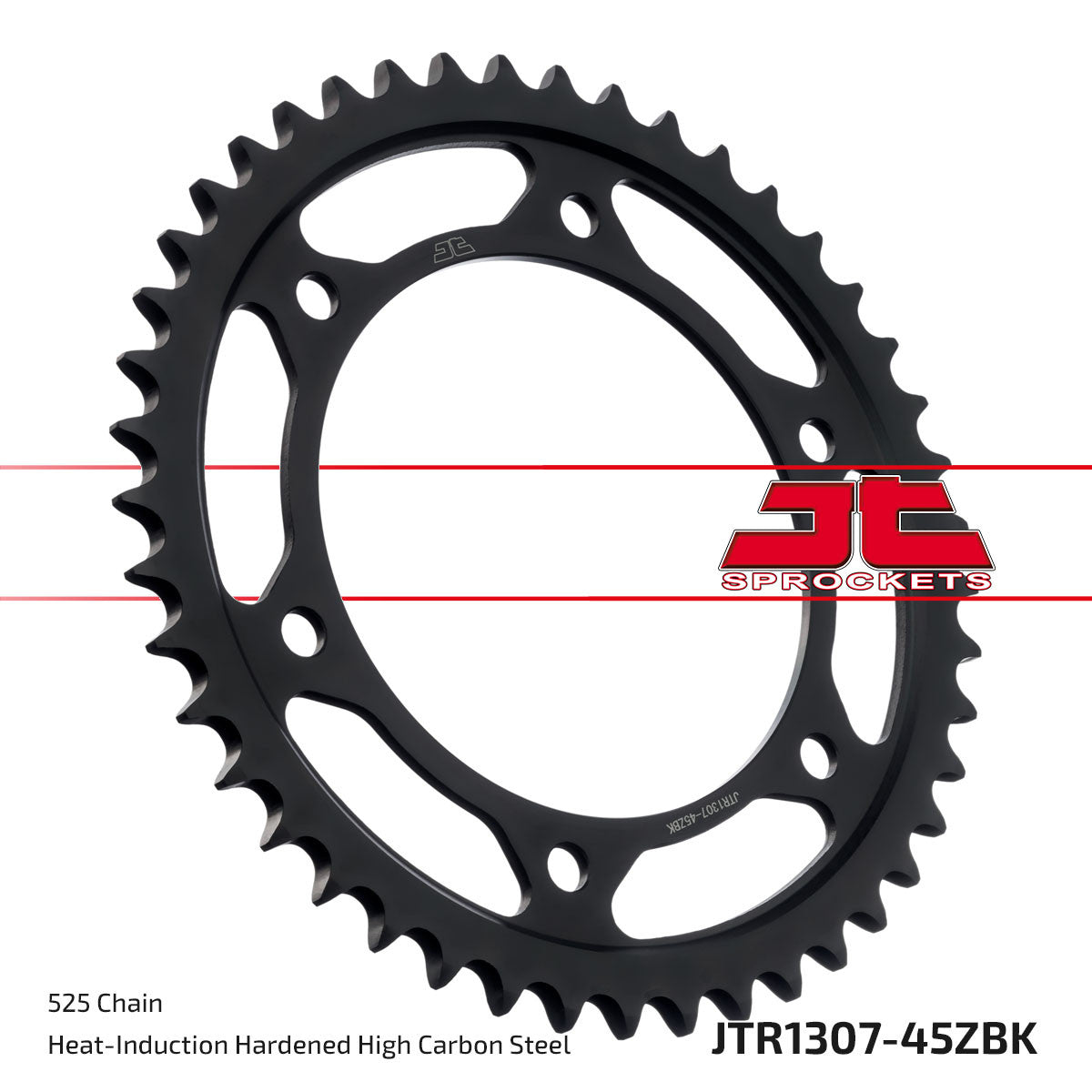 JT Rear Sprocket (Black Zinc Finish) - JTR1307, view 3