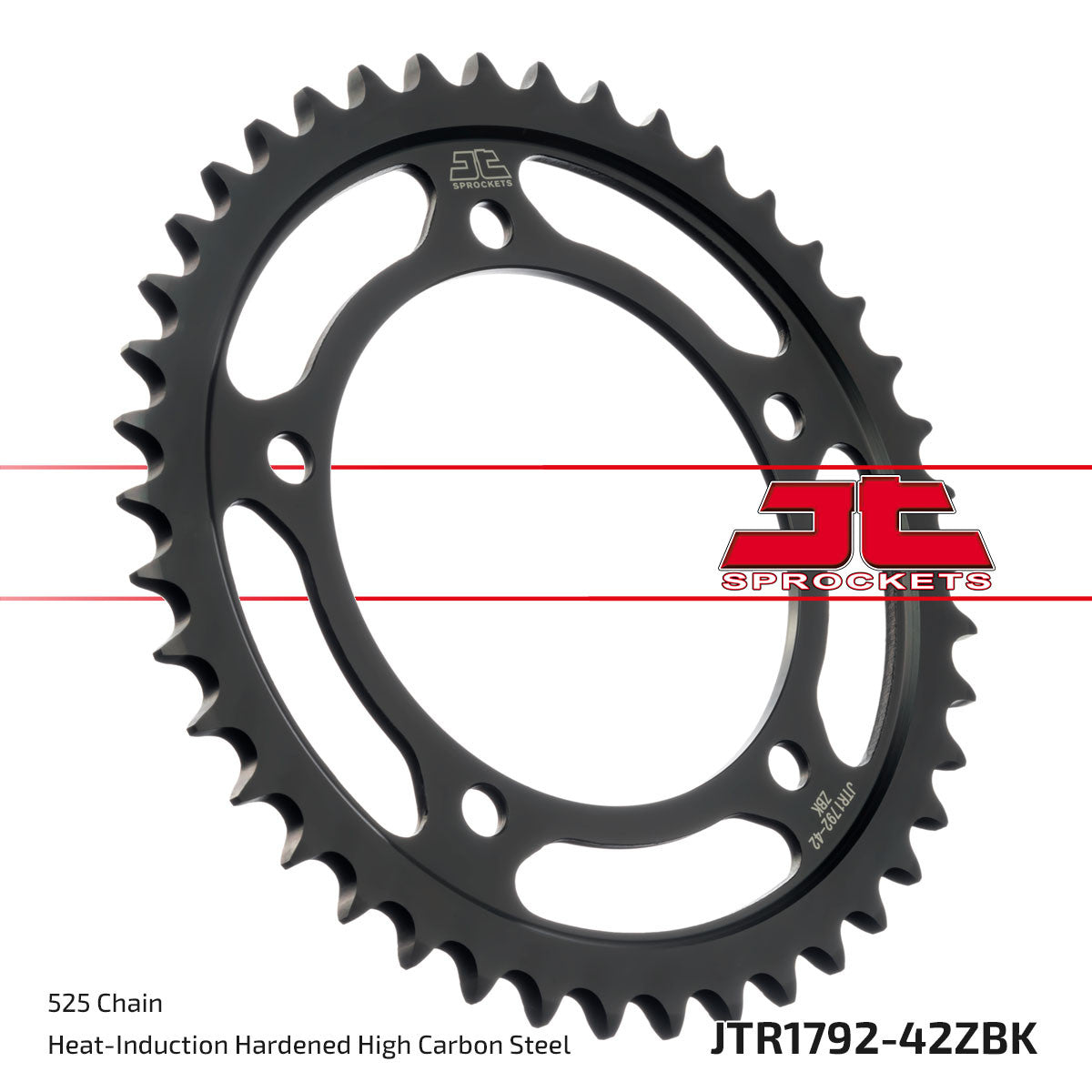 JT Rear Sprocket (Black Zinc Finish) - JTR1792, view 2