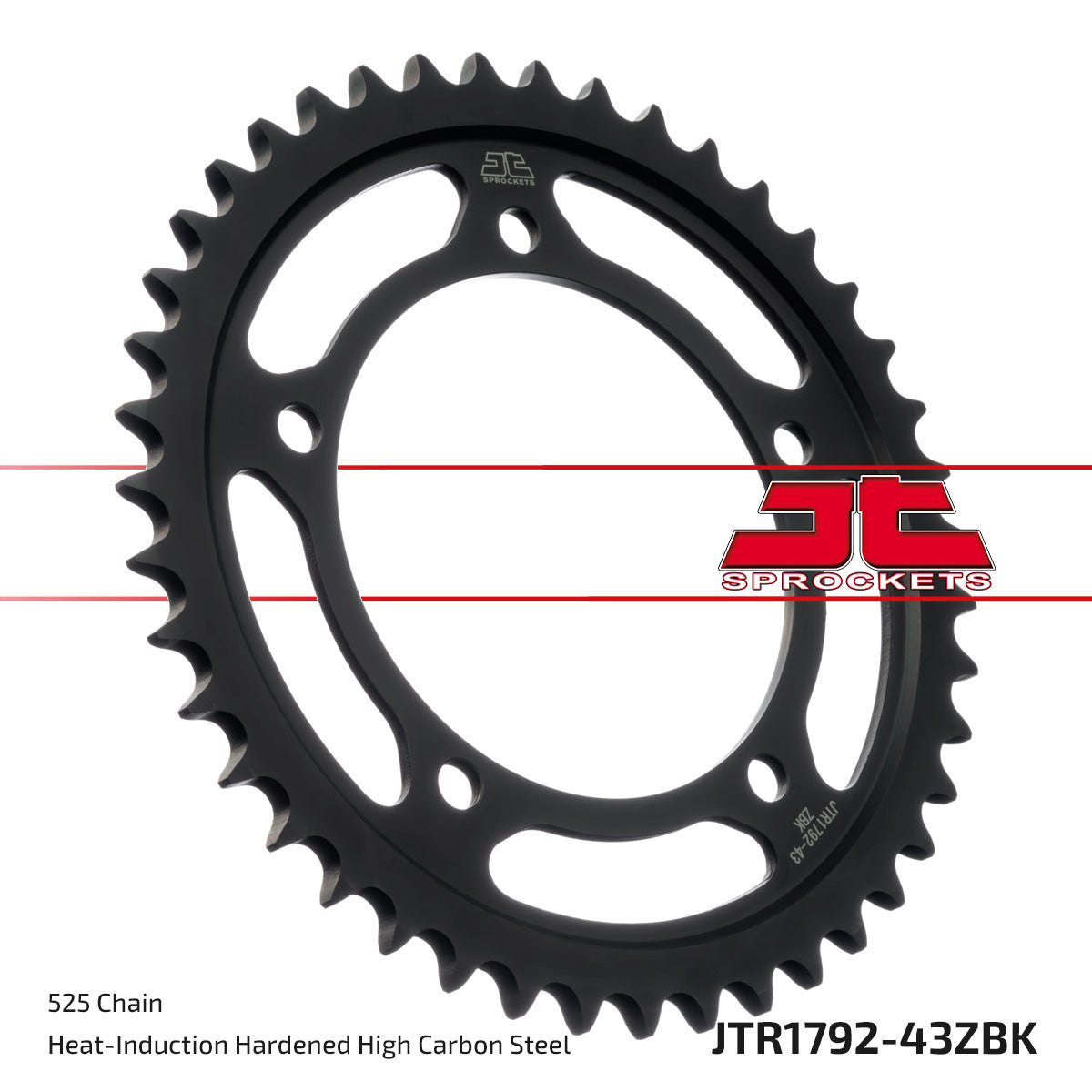 JT Rear Sprocket (Black Zinc Finish) - JTR1792, view 3