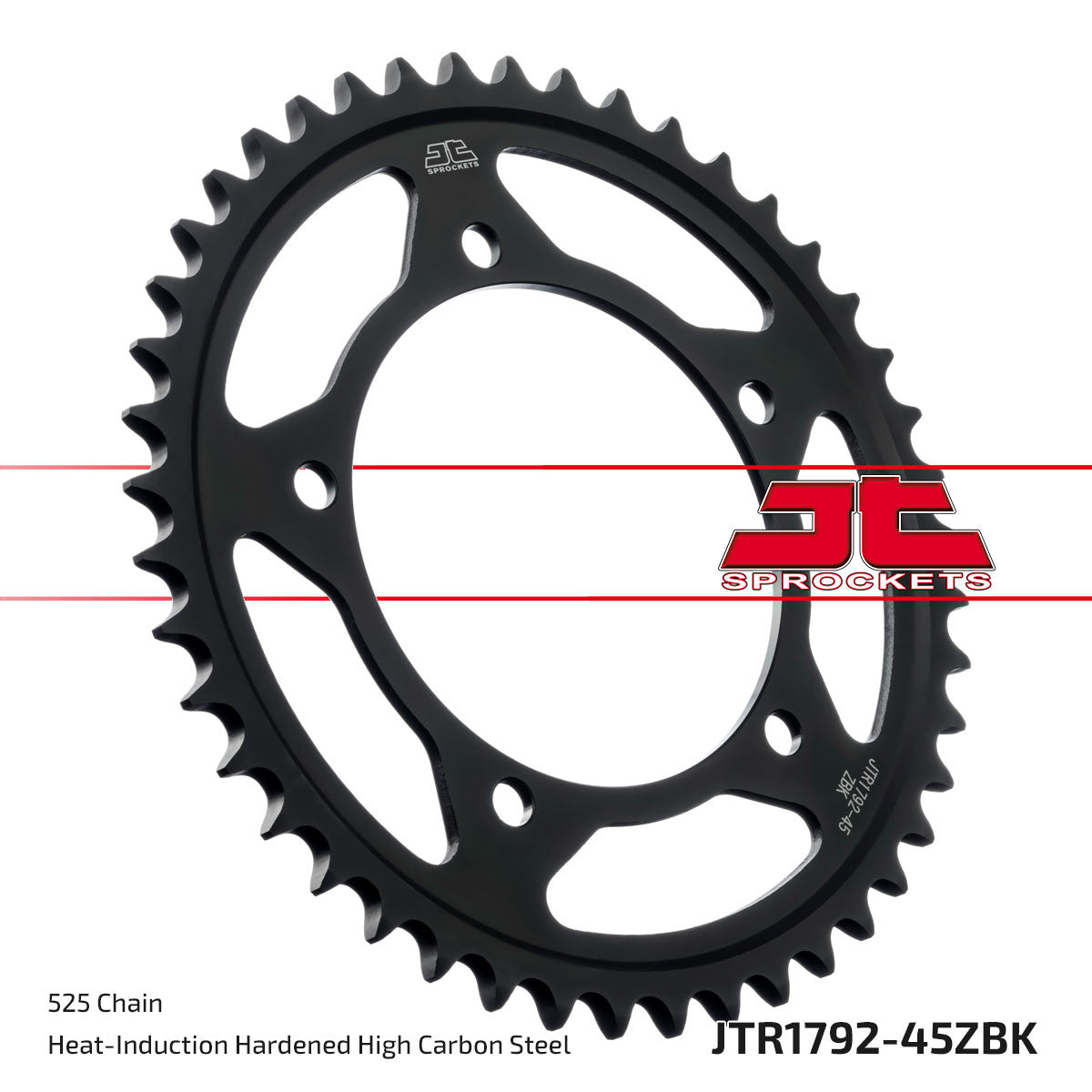 JT Rear Sprocket (Black Zinc Finish) - JTR1792, view 4
