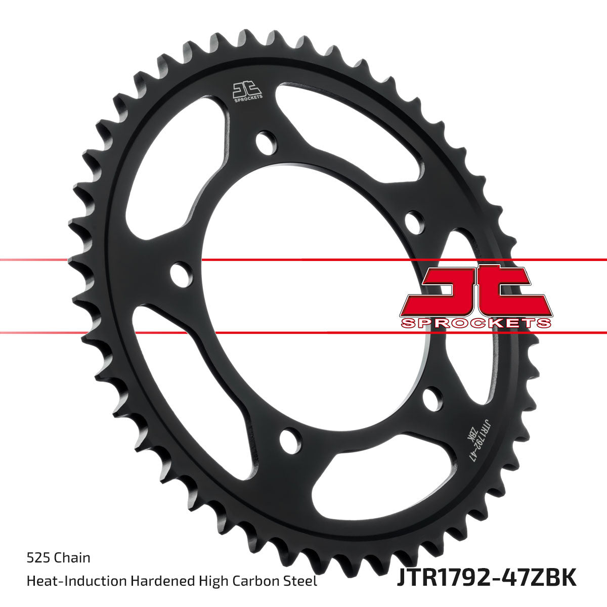 JT Rear Sprocket (Black Zinc Finish) - JTR1792, view 5