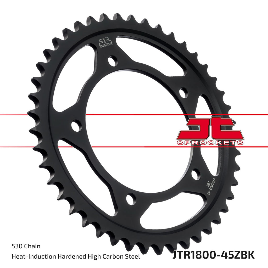 JT Rear Sprocket (Black Zinc Finish) - JTR1800, view 4