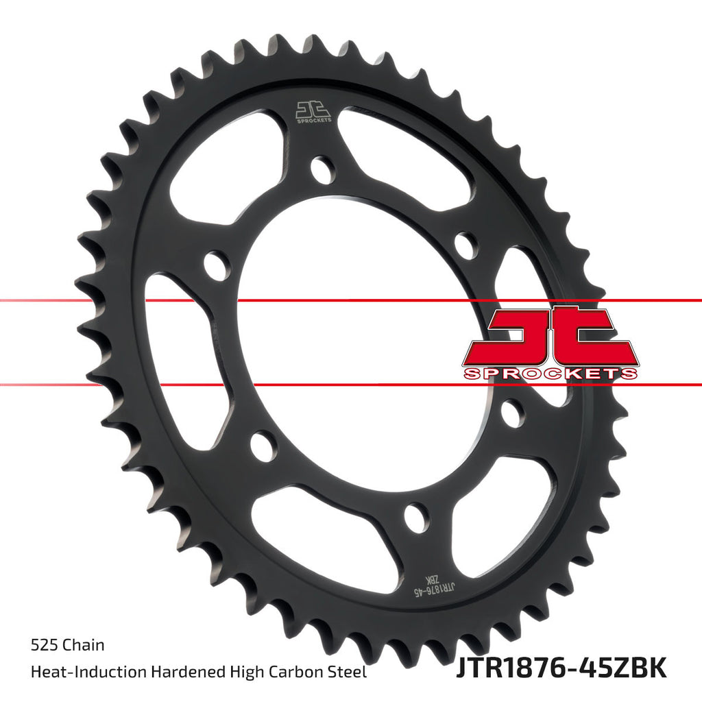 JT Rear Sprocket (Black Zinc Finish) - JTR1876, view 3