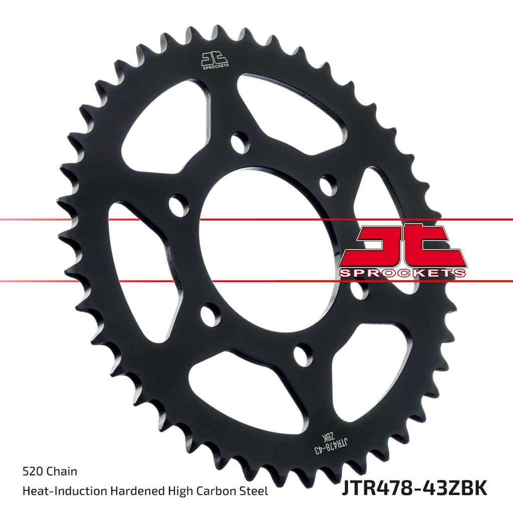 JT Rear Sprocket (Black Zinc Finish) - JTR478