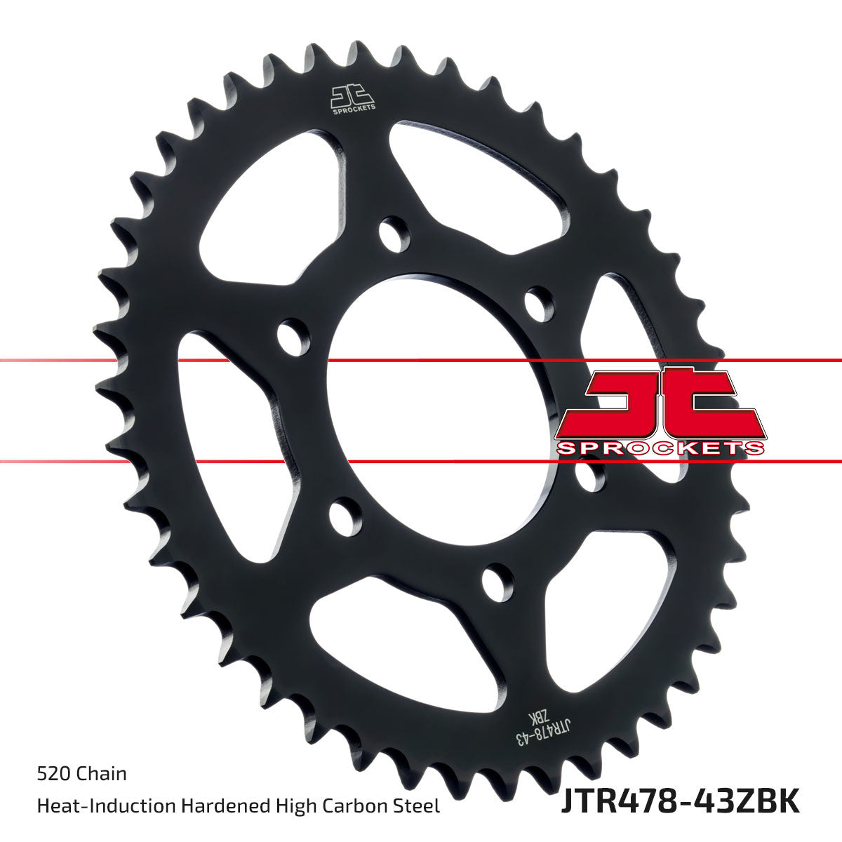 JT Rear Sprocket (Black Zinc Finish) - JTR478