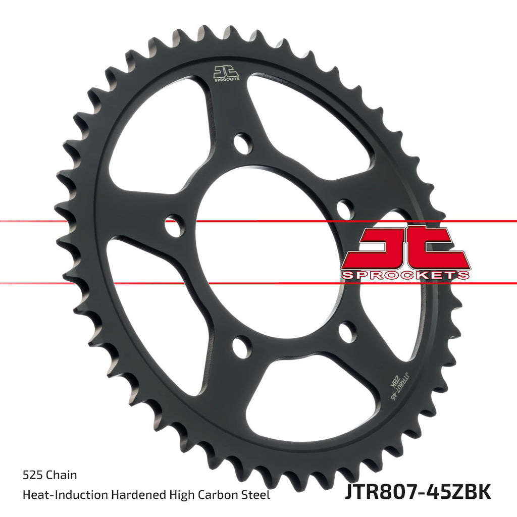 JT Rear Sprocket (Black Zinc Finish) - JTR807