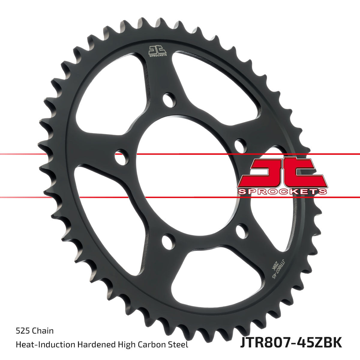 JT Rear Sprocket (Black Zinc Finish) - JTR807