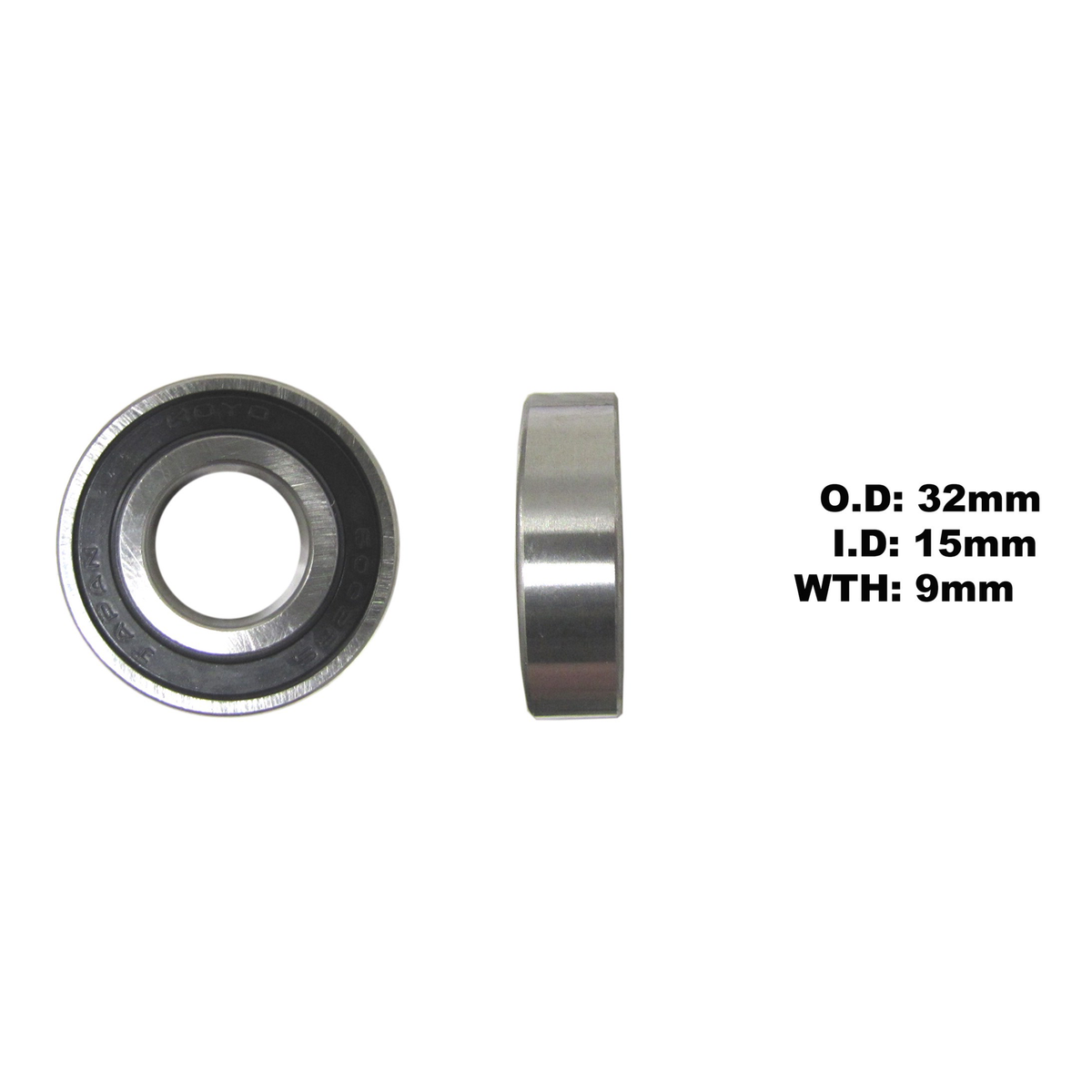 KOYO by JTEKT Bearing 6002DDU, part number 6002-2RS-C3 (3)