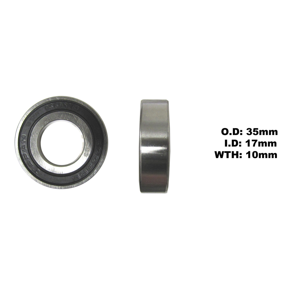 KOYO by JTEKT Bearing 6003DDU, part number 60032RSC3