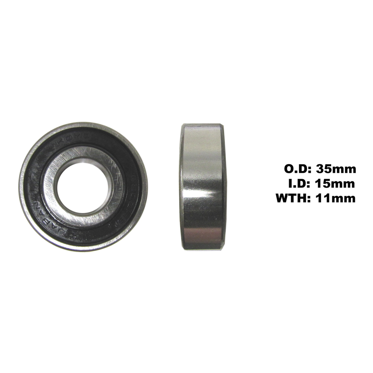 KOYO by JTEKT Bearing 6202DDU, part number 62022RSC3