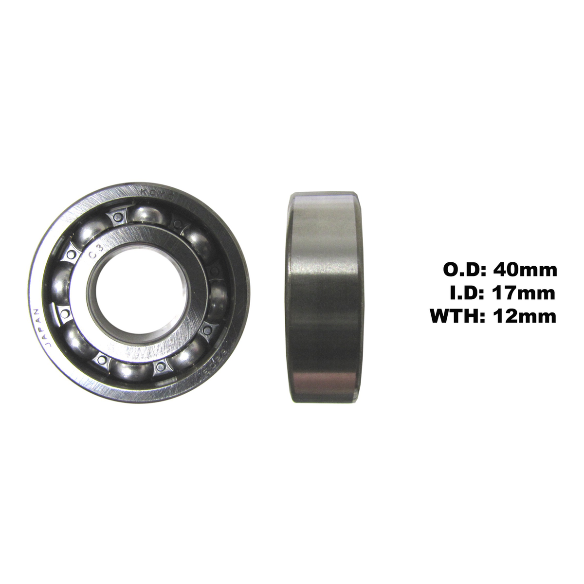 KOYO by JTEKT Bearing 6203, part number 6203-C3 (3)