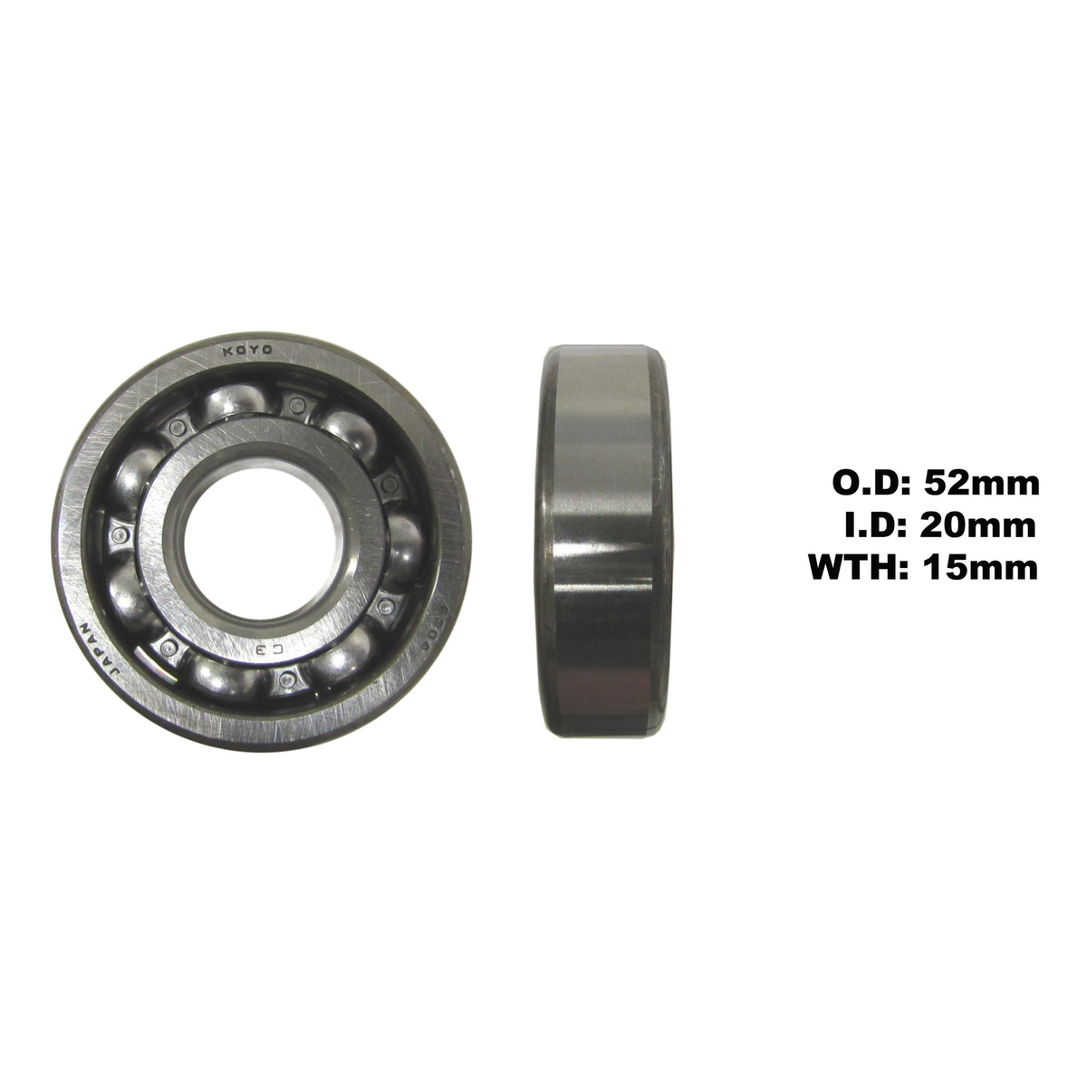 KOYO by JTEKT Bearing 6304, part number 6304C3