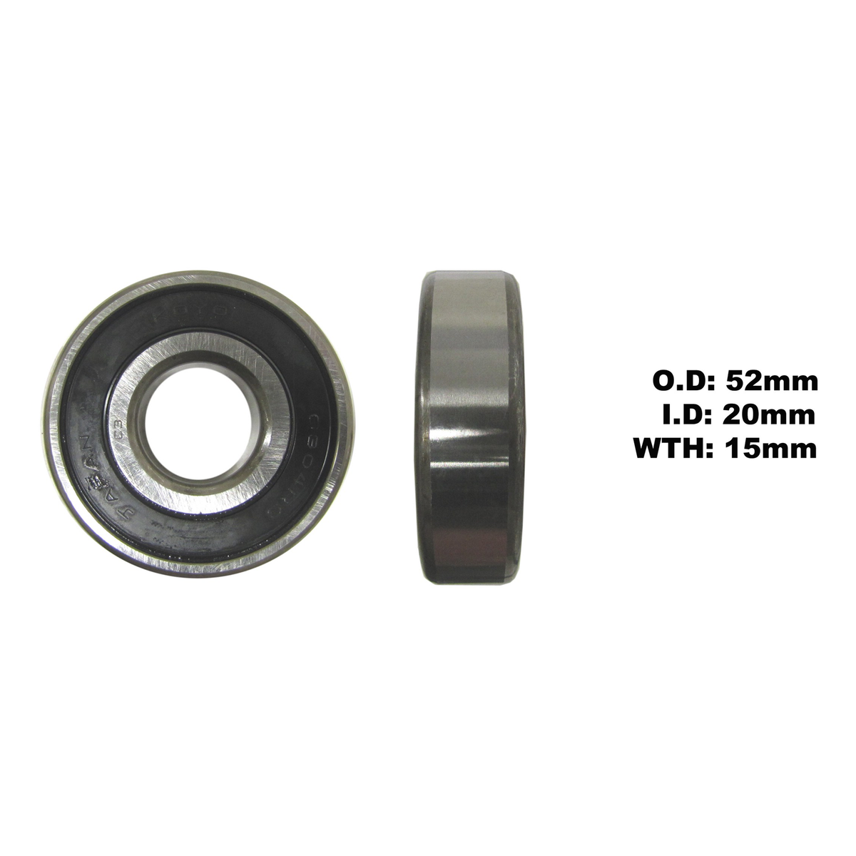 KOYO by JTEKT Bearing 6304DDU, part number 63042RSC3