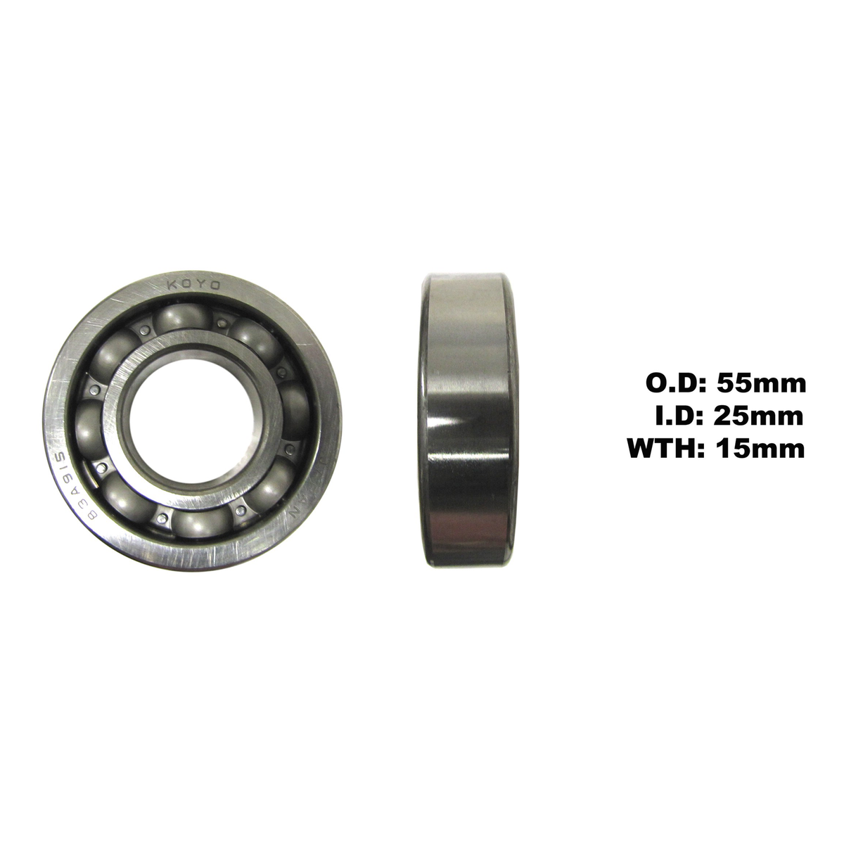 KOYO by JTEKT Bearing TZR125 L/H, part number 83A915SH2-9TC4