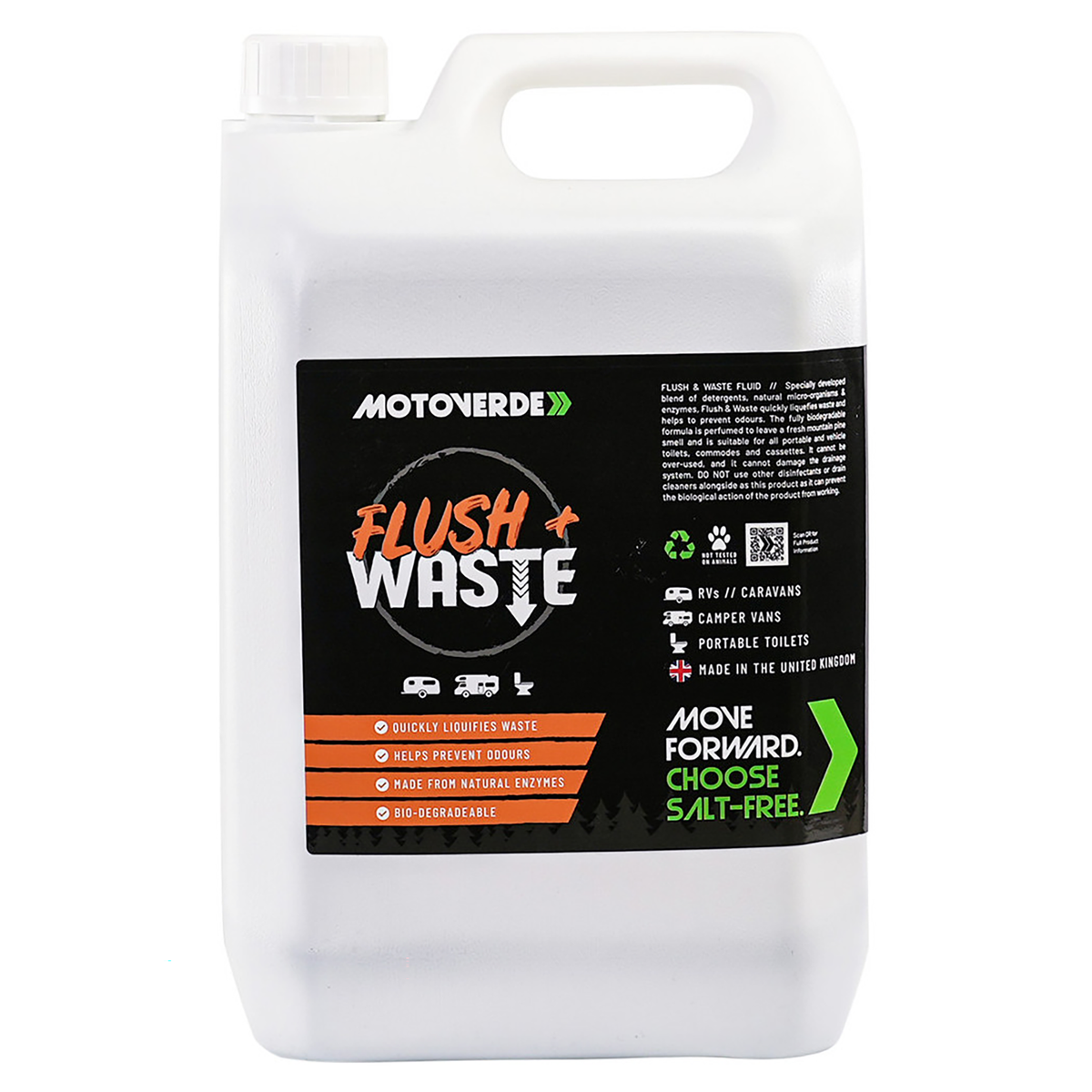 Motoverde Flush & Waste Fluid 5 Litre, part number DIS26