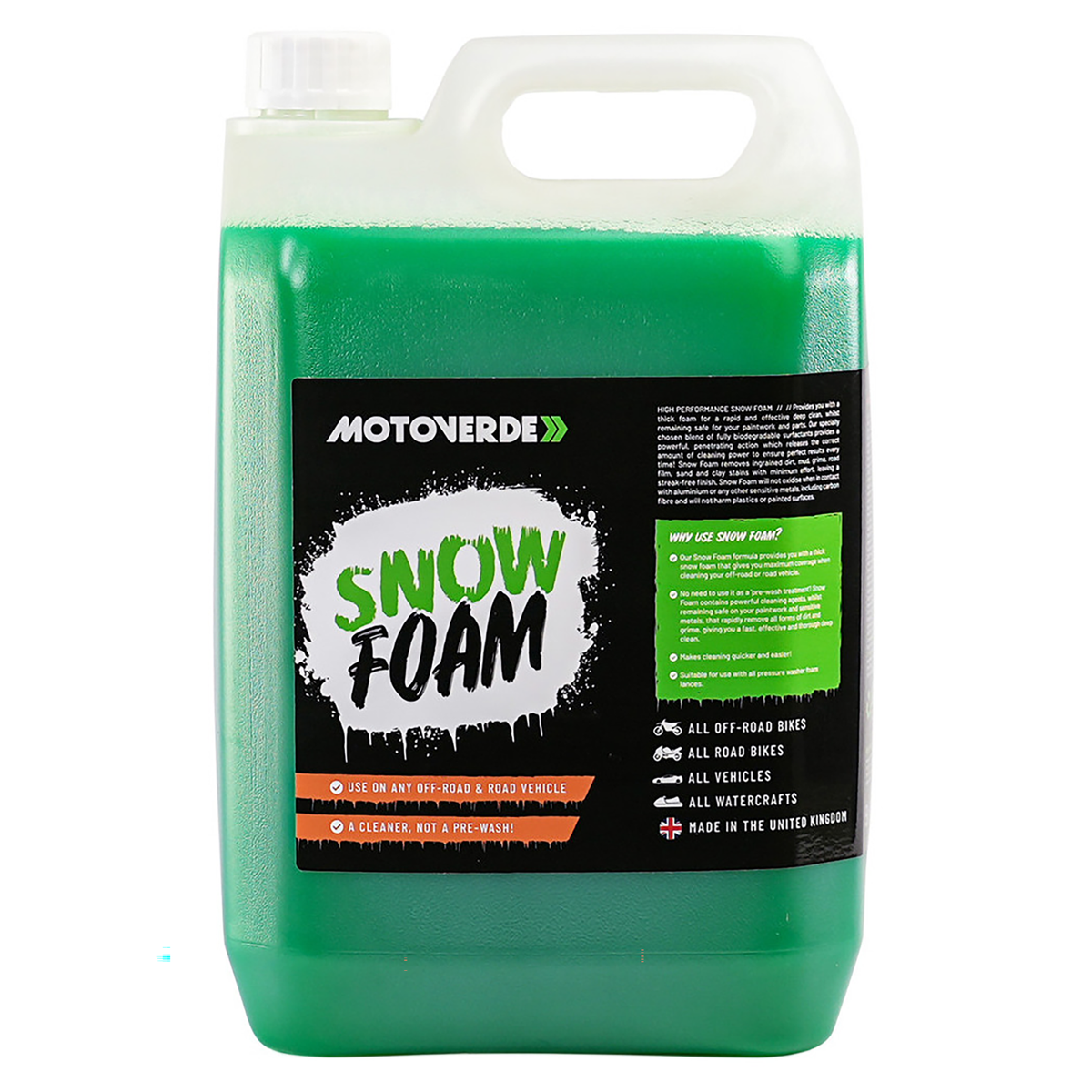 Motoverde Snow Foam Concentrated 5 Litre, part number DIS36