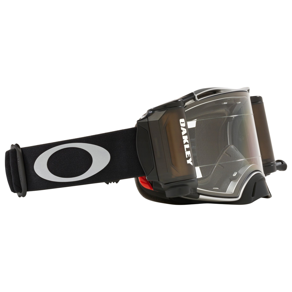 Oakley Airbrake Tuff Blocks Black Gun Roll Off MX Goggle, part number OO7046-C0, view 4