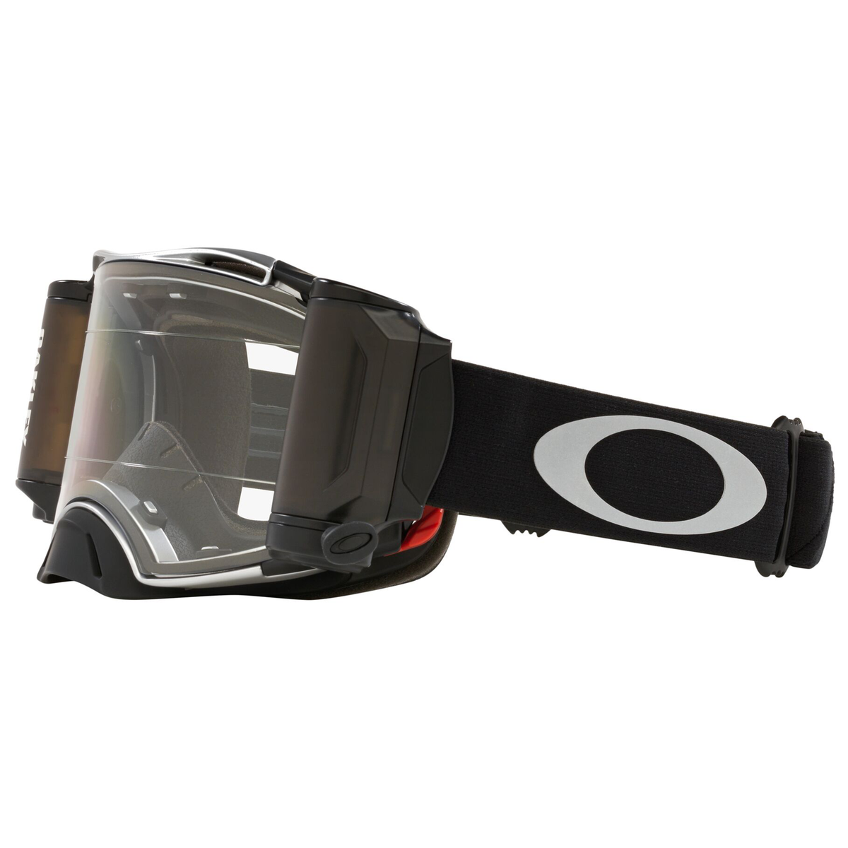 Oakley Airbrake Tuff Blocks Black Gun Roll Off MX Goggle, part number OO7046-C0, view 5