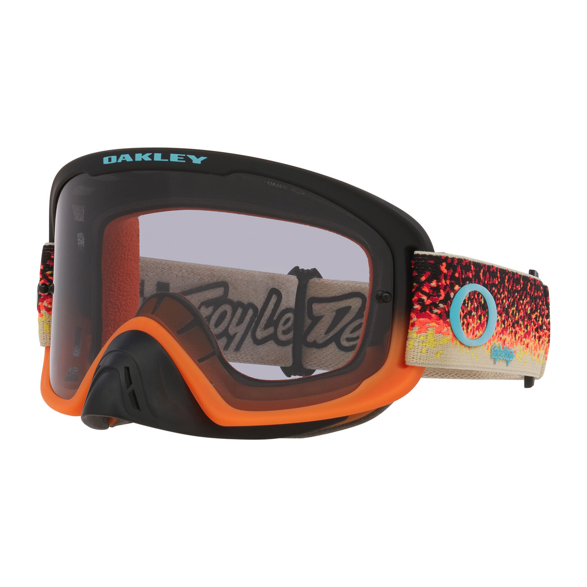 Oakley O Frame 2.0 Pro TLD Black/Orange MX Goggle, part number OO7115-66