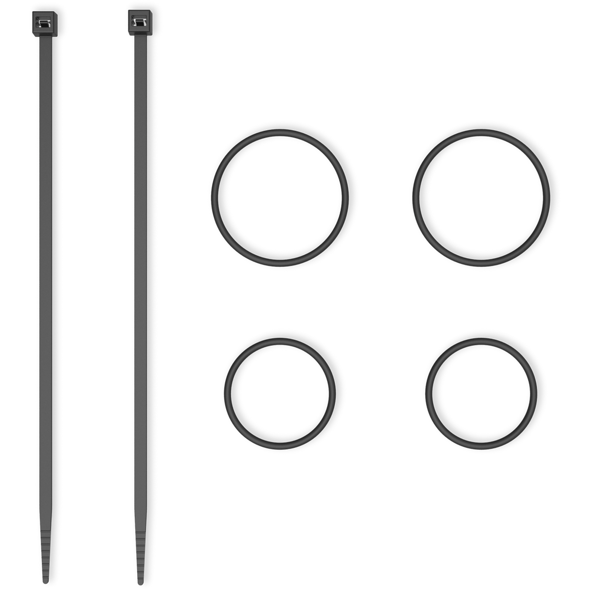 Quad Lock Replacement O-Rings / Zipties, part number QLP-BKE