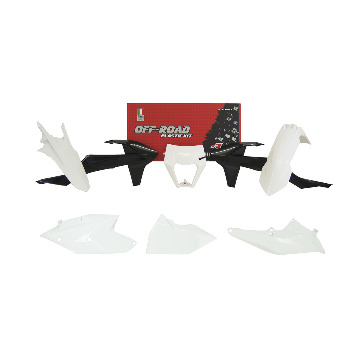 Racetech Plastic Kit EXC/EXCF/XCW125-500 17-19 (6 pcs), part number R-KITKTM-OEM-588