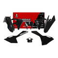Racetech Plastic Kit GasGas EC (6 pcs), part number R-KITGAS-NR0-624