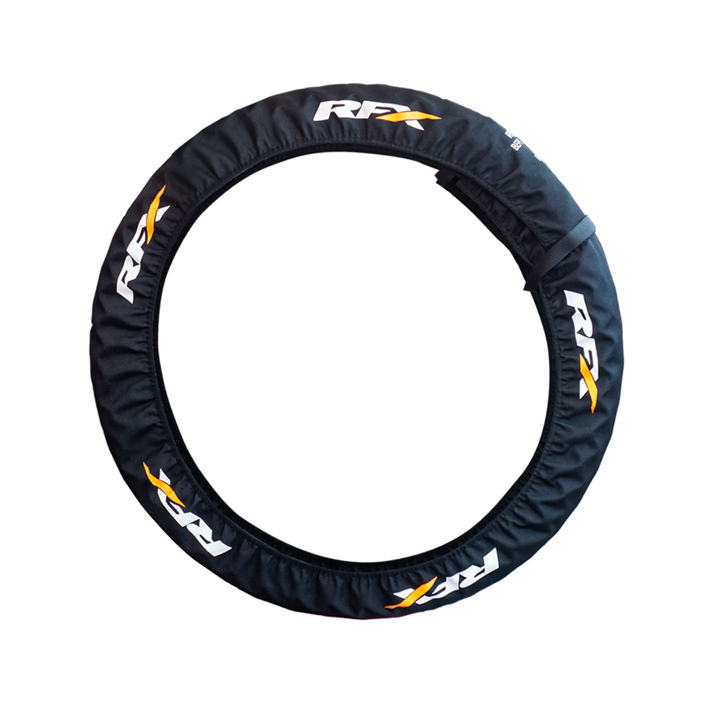 RFX Factory 85cc Tyre Covers Pair, part number FXTC 10001 99BK, view 2