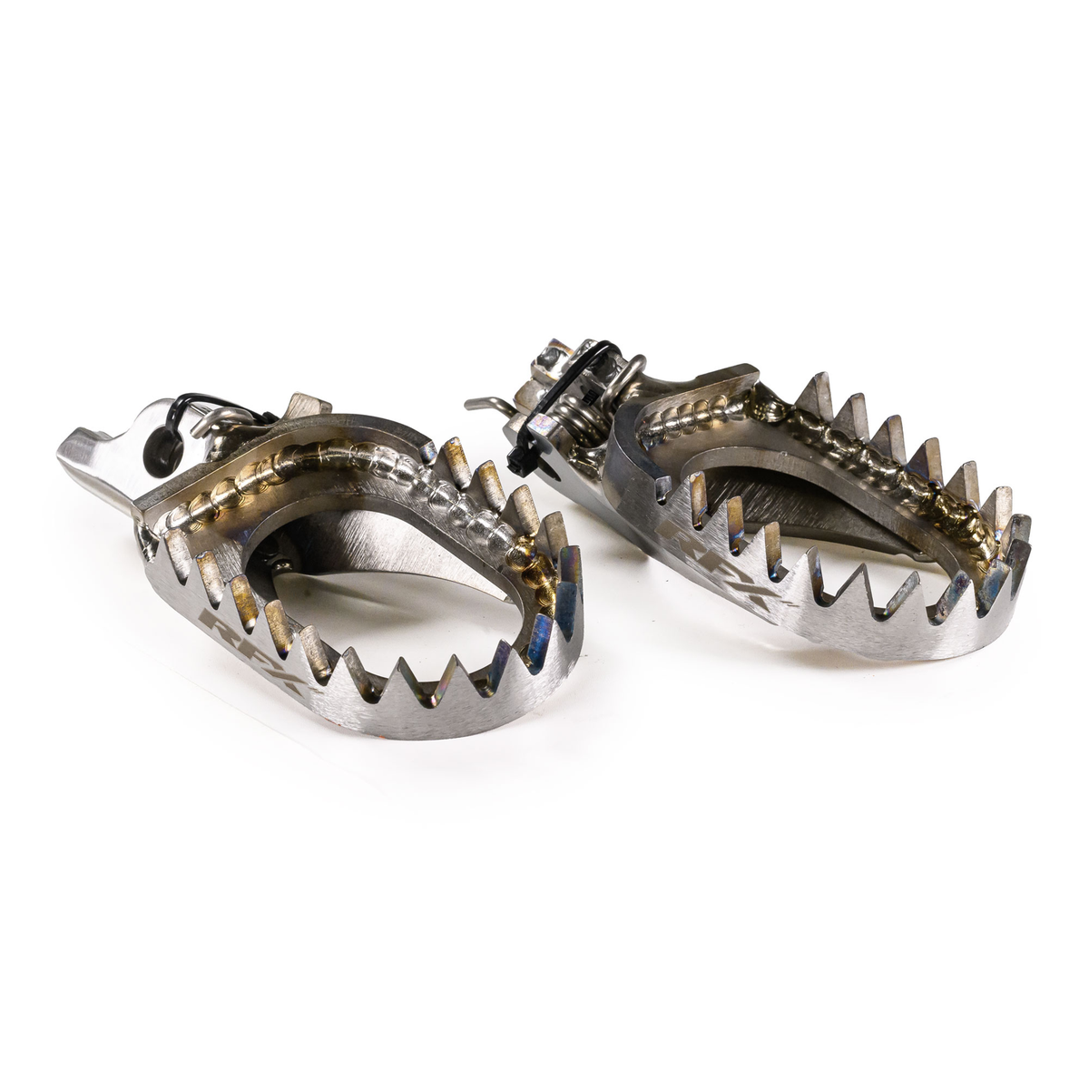 RFX Factory Footrests Ti CRF250/450 02-26 CR125/250, part number FXFR 10100 GPTI
