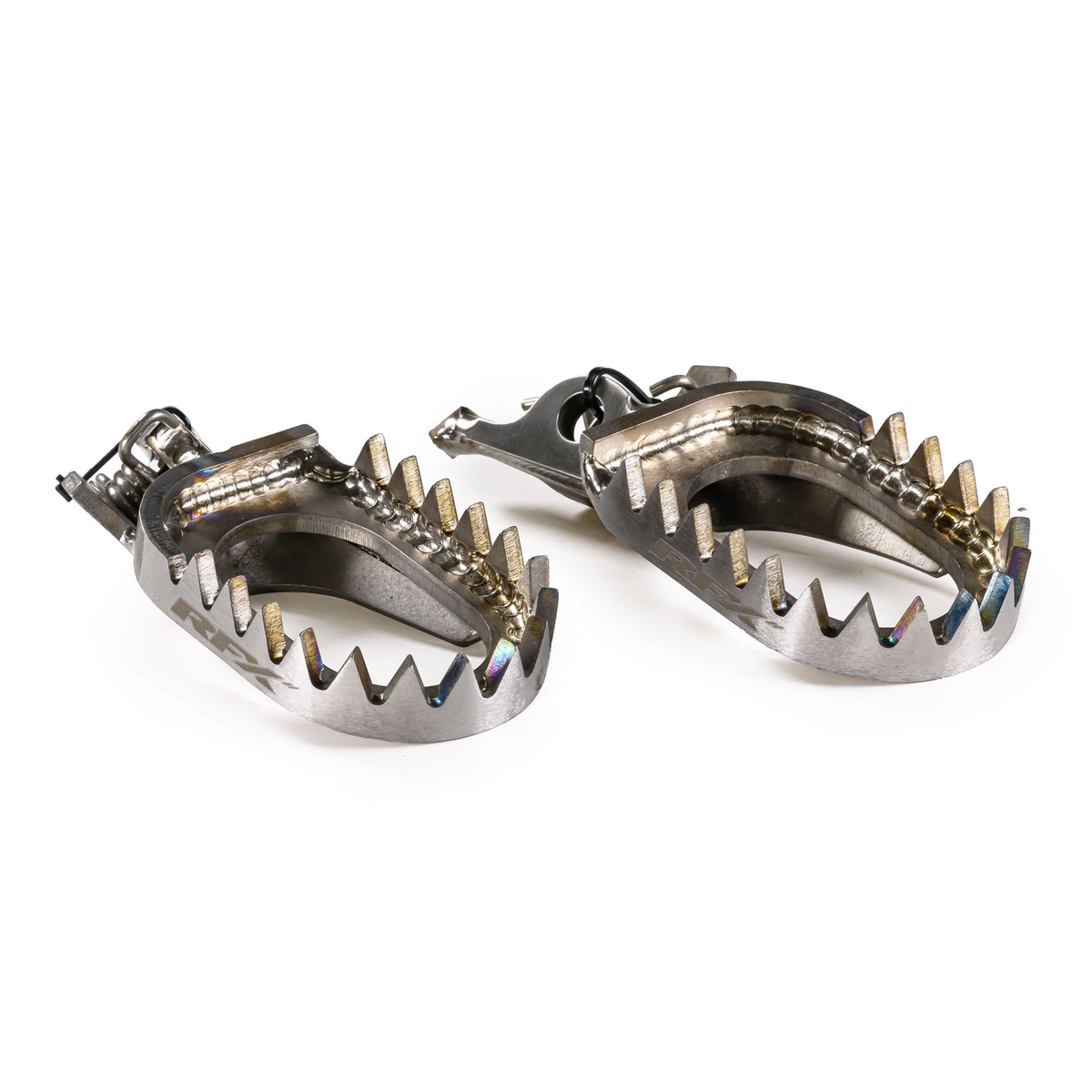 RFX Factory Footrests Ti KXF250 06-26 KXF450 07-26, part number FXFR 20100 GPTI