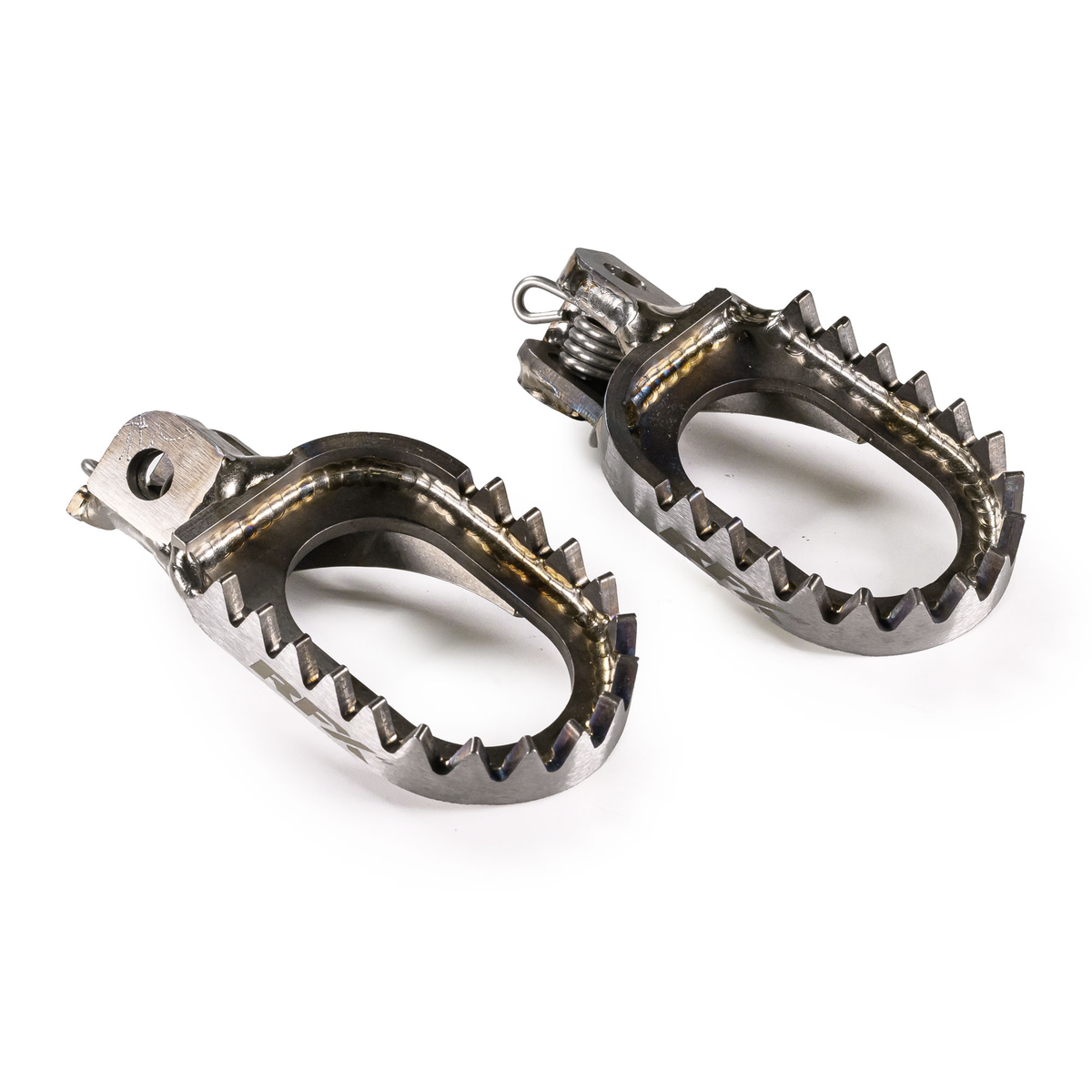 RFX Factory Footrests Ti SX50/65 <23 SX/F/EXC/F 00-15, part number FXFR 50100 GPTI