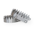 RFX Pro Footrest Titanium Replacement Plate & Screws, part number FXFR 90100 99TA