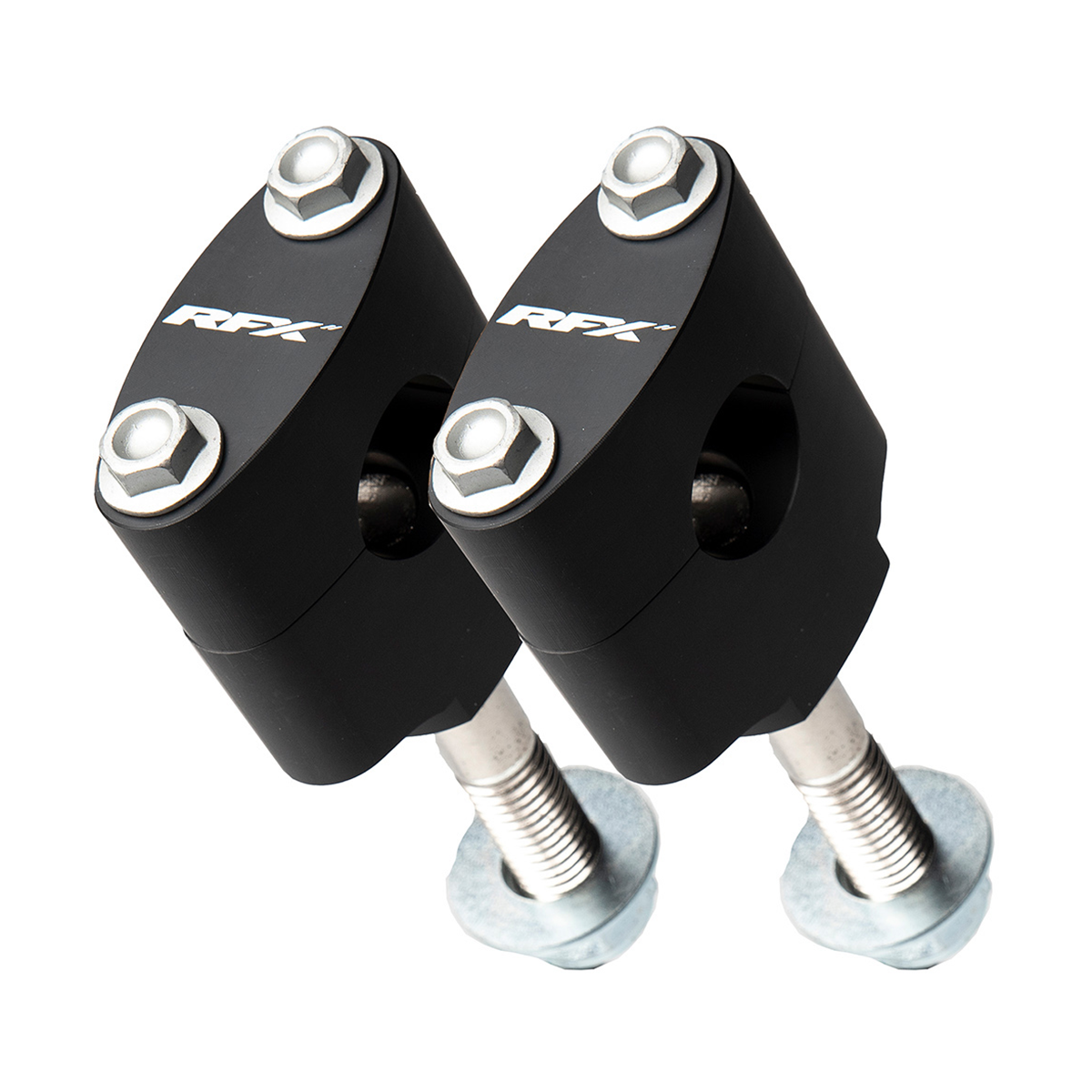 RFX Race Handlebar Mount Kit 28.6mm CR/CRF 125-450, part number FXHM 10028 55BK