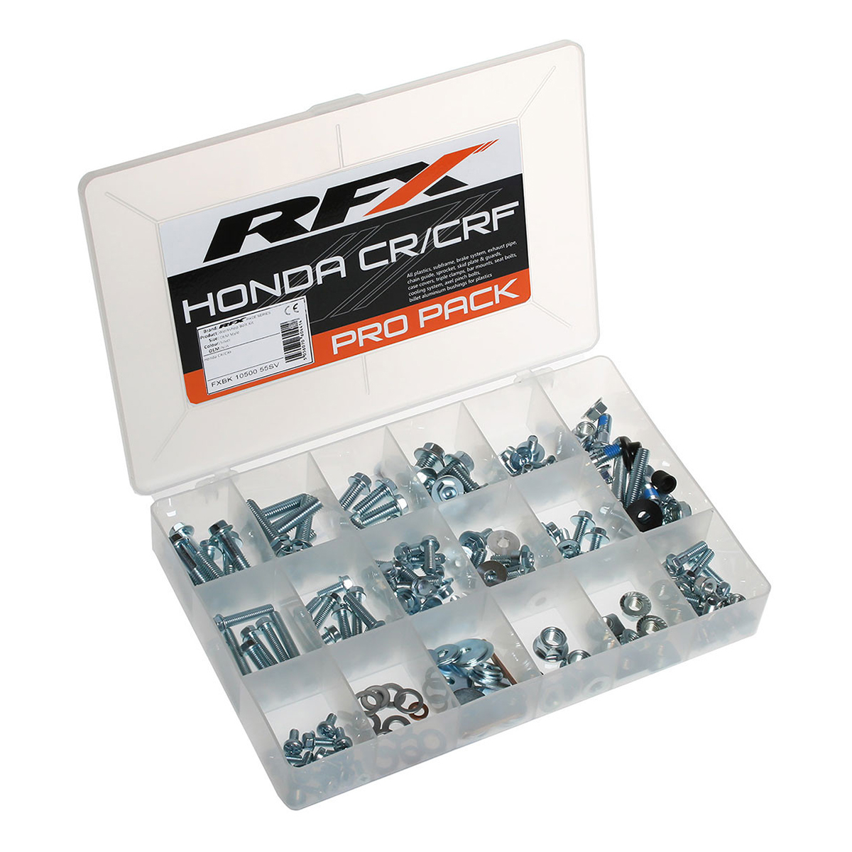 RFX Race Pro Bolt Pack CR125 00-07, part number FXBK 10502 55SV