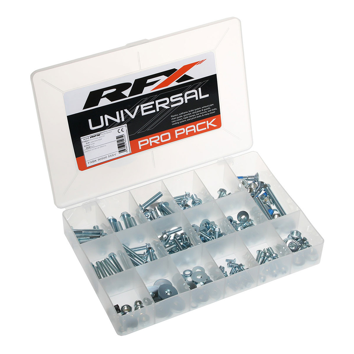 RFX Race Pro Bolt Pack Metric Universal, part number FXBK 90500 55SV