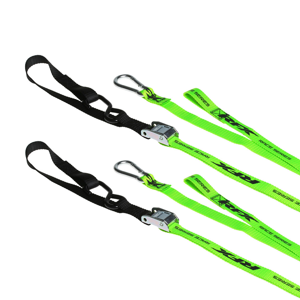 RFX Race Tie Downs with extra loop and carabiner clip, view 4