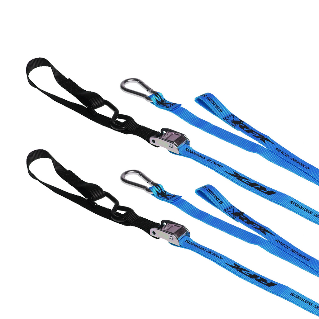 RFX Race Tie Downs with extra loop and carabiner clip, view 5