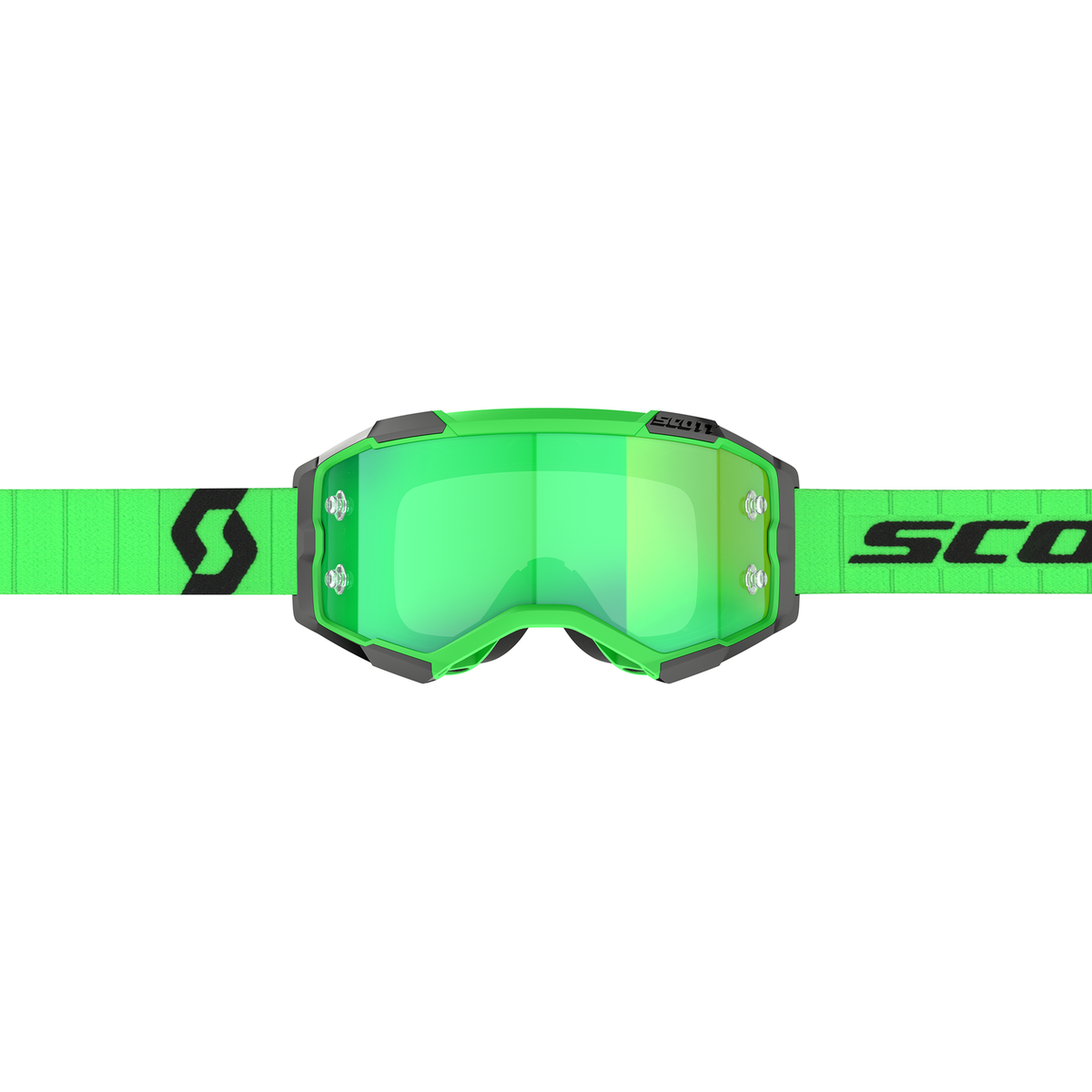 Scott Fury Chrome Green MX Goggle, part number 272828-0006279, view 3