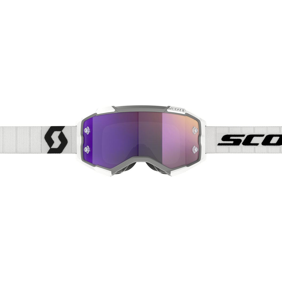 Scott Fury Chrome White / Black MX Goggle, part number 272828-1035281, view 2