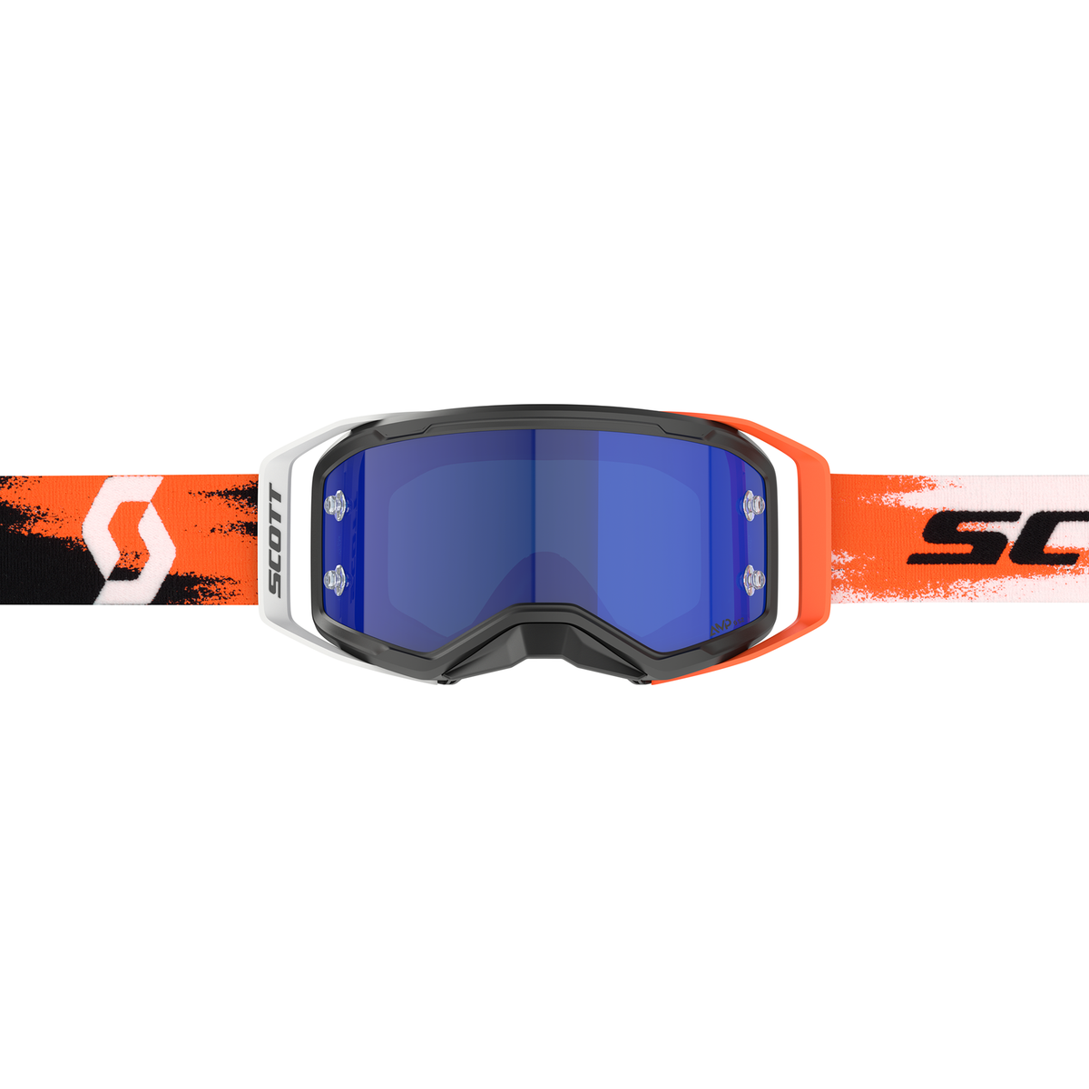 Scott Prospect 2.0 AMP Chrome Black / N.Orange MX Goggle, part number 421478-5039349, view 3