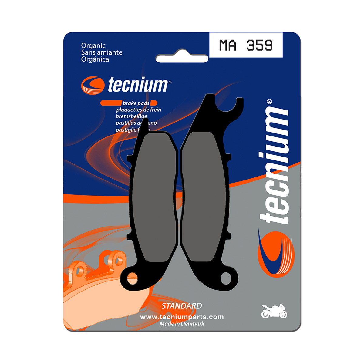 Tecnium Brake Pads MA359 Organic (Front)