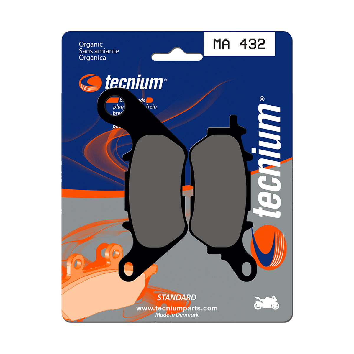 Tecnium Brake Pads MA432 Organic (Rear)