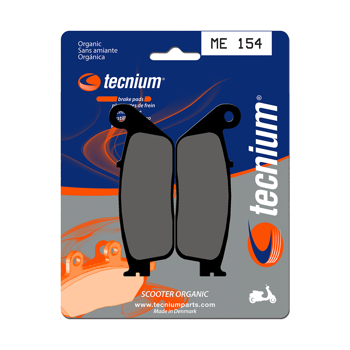 Tecnium Brake Pads ME154 Organic (Front)