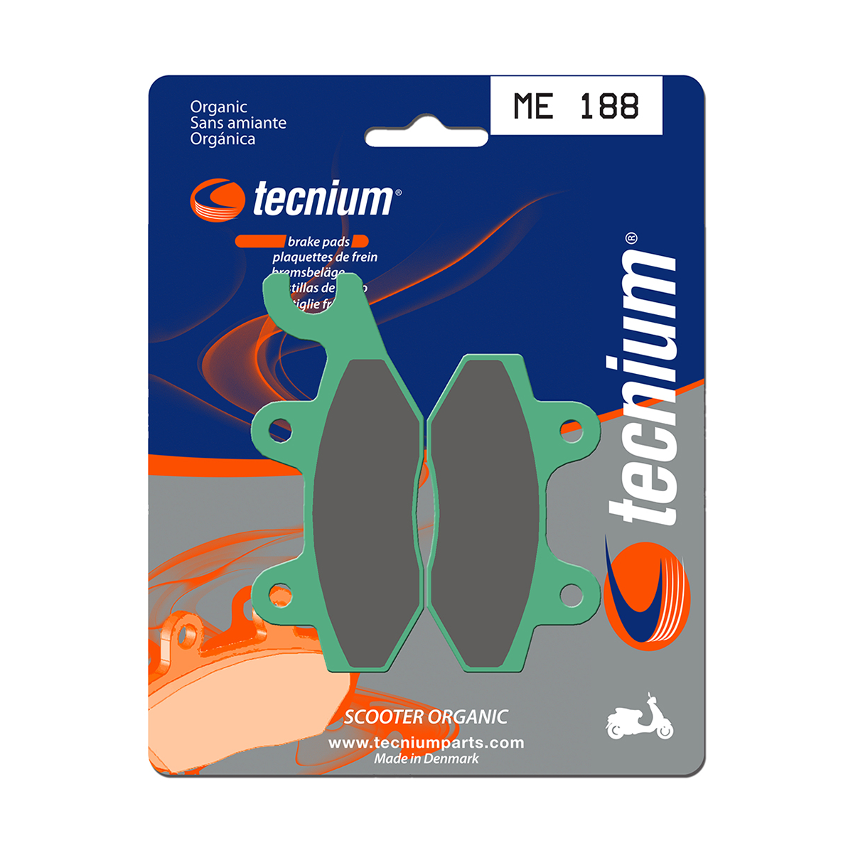 Tecnium Brake Pads ME188 Organic (Rear)