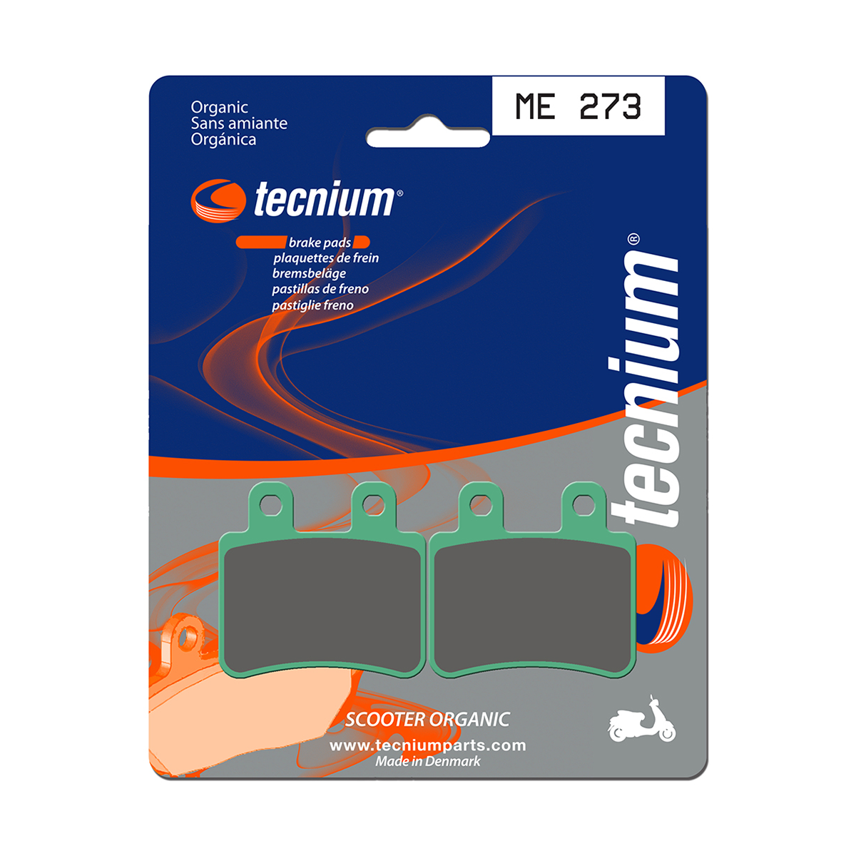 Tecnium Brake Pads ME273 Organic (Front)