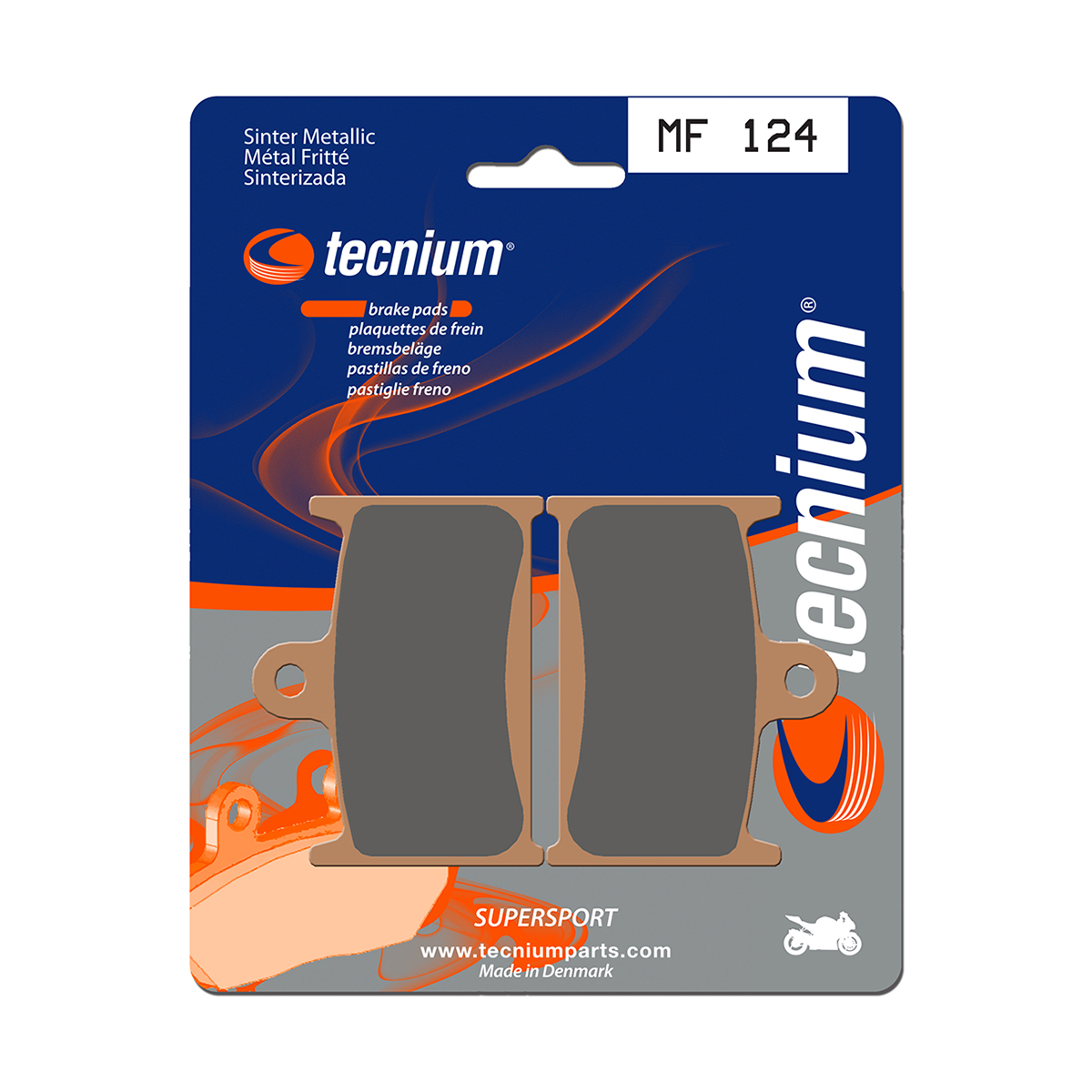 Tecnium Brake Pads MF124 Sintered Metal (Front)